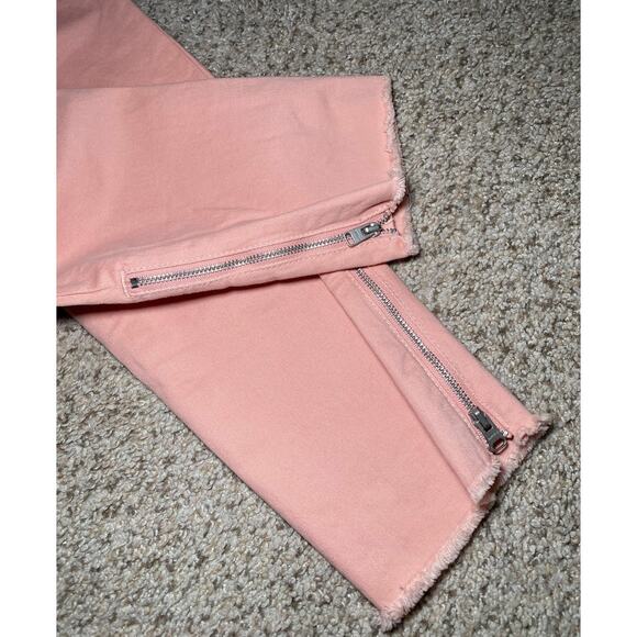 Express Size 8 - Light Pink Ankle Jeggings with Zippers - Picture 10 of 12